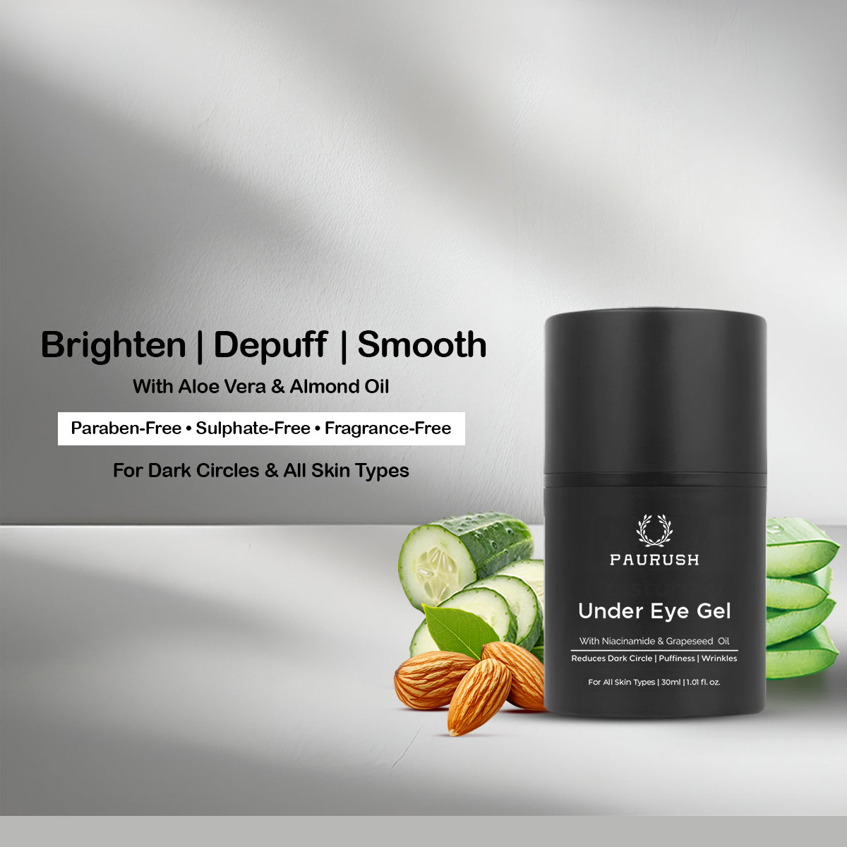 PAURUSH under eye gel for men - product photo