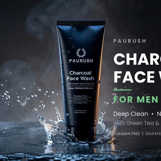 Paurush Charcoal Face Wash for Men | Deep Clean Daily